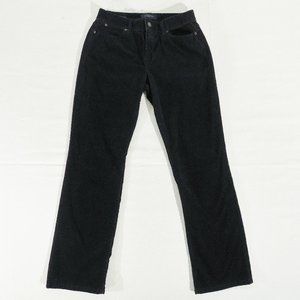 TALBOTS Petite Womens 6P (Actual 28.5 x 29) Heritage Corduroy Jeans Pants Black